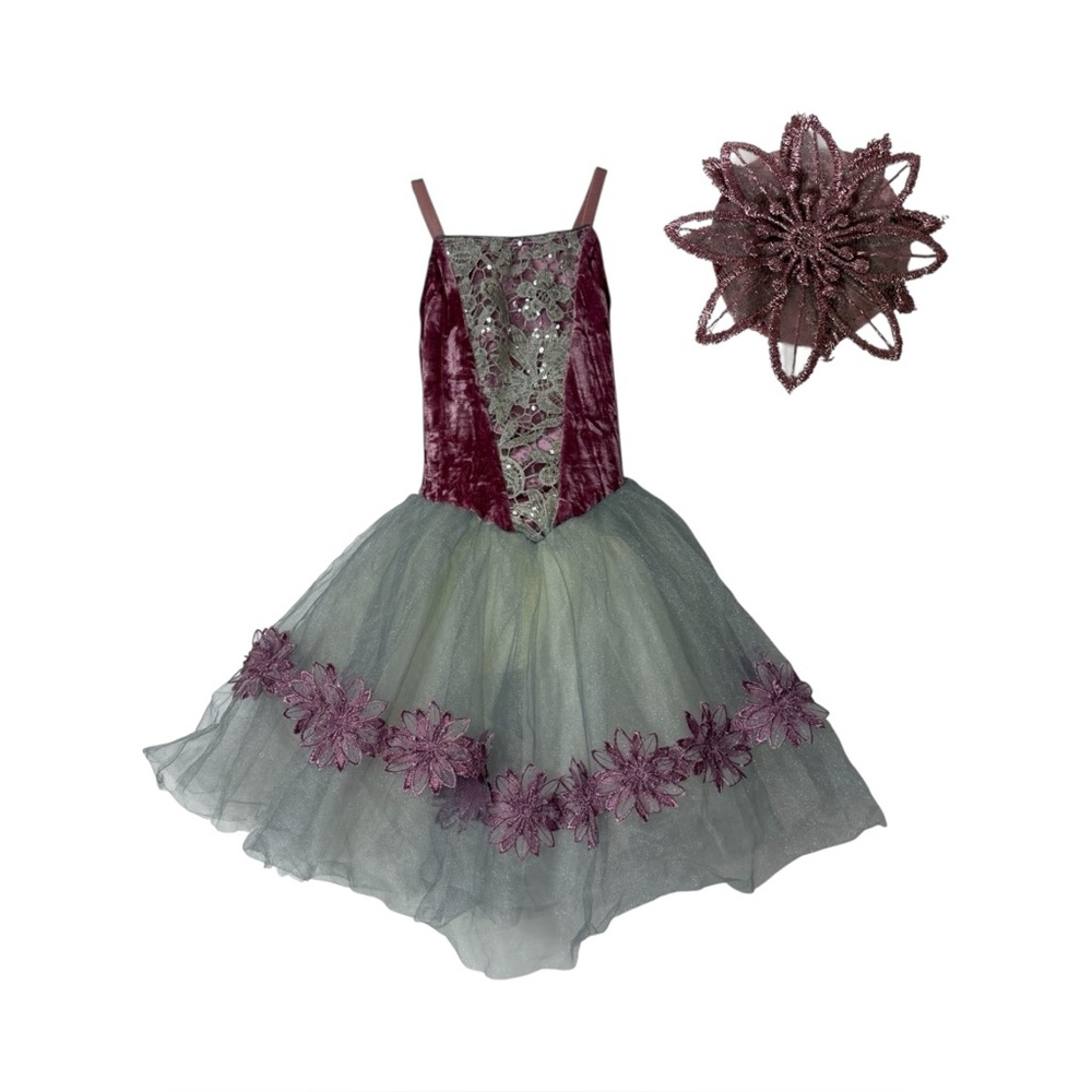 Revolution‎ Dancewear Girl DanceCostume Small Child Dusty Rose Adjustable Straps